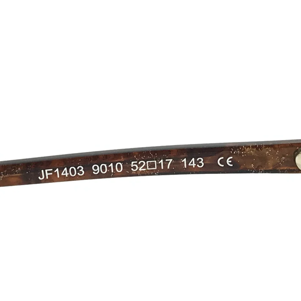 J.F. Rey Eyeglasses Frames JF1403 9010 Brown White Brown Sparkly 52-17-143
